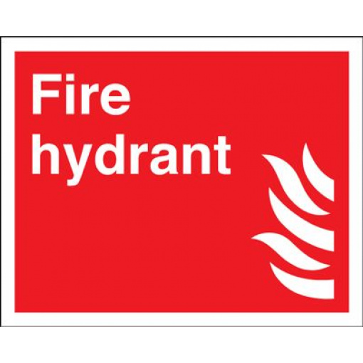 Fire Hydrant Equipment Safety Sign - Landscape